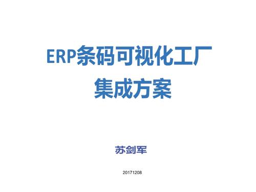 erp条码可视化工厂集成计划资料.ppt
